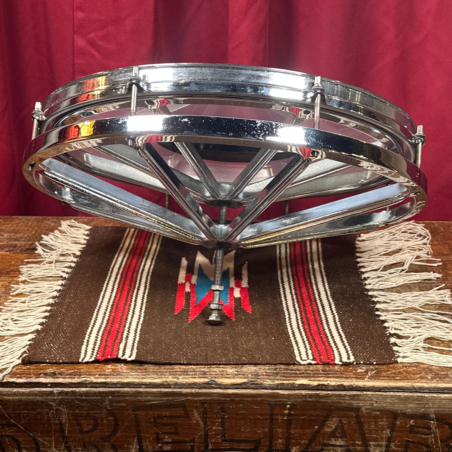 1970s Remo 16" Roto Tom Chrome Rototom Drum