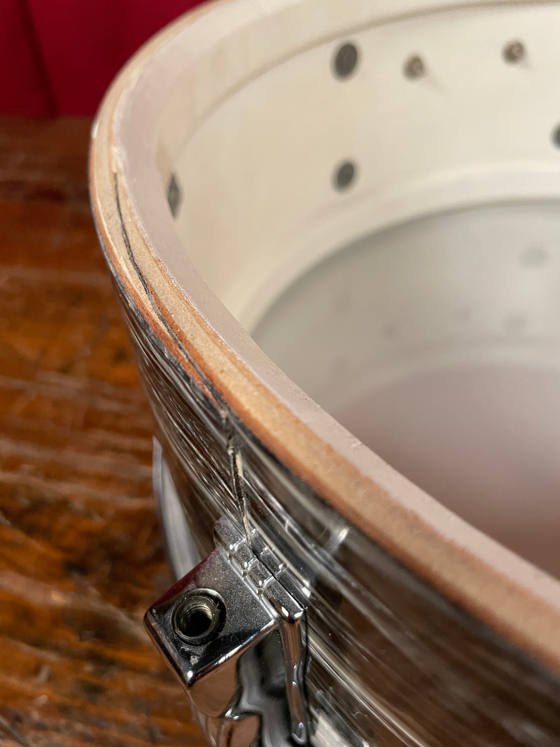 1966 Ludwig Jazz Festival 5x14 Snare Drum Oyster Black Pearl Ringo Starr, Bearing Edge