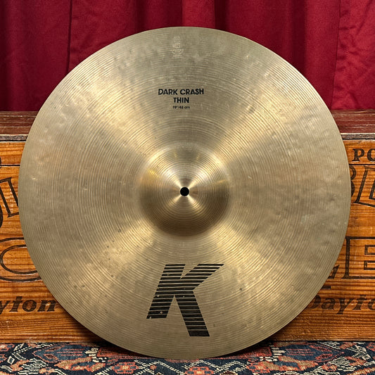 19" Zildjian K Dark Crash Thin Cymbal 1692g *Video Demo*