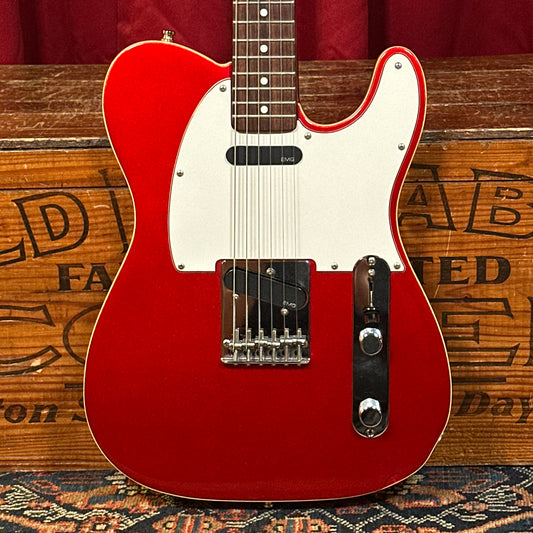 Allparts Double Bound Telecaster-Style Electric Guitar Candy Apple Red w/ EMG Pickups Partscaster