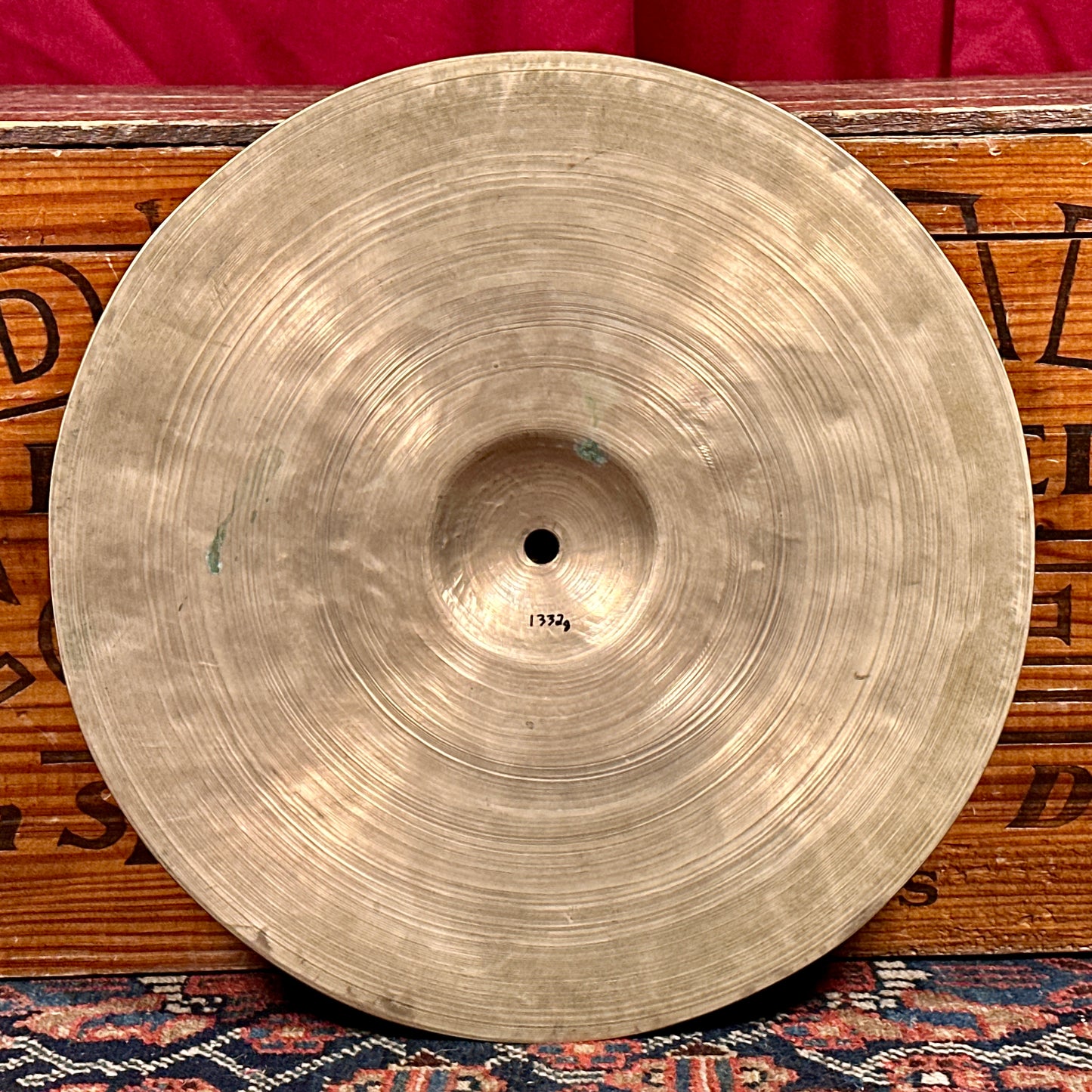 14" K. Zildjian Constantinople 1920s-1930s Trap Ride Cymbal 1332g *Video Demo*