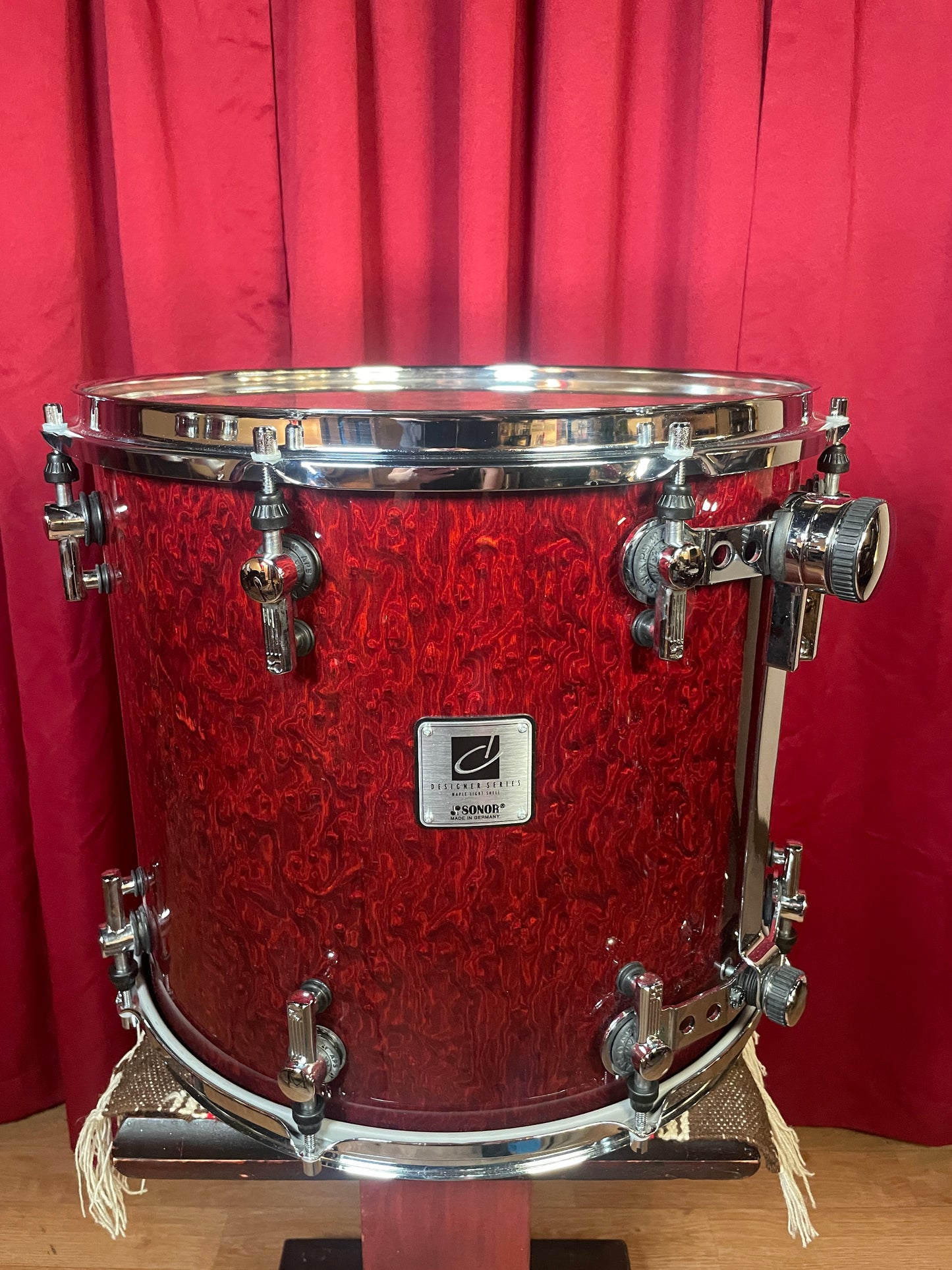 Sonor Designer Series 16" Maple Light Tom Single Stain Red 14x16 16x14