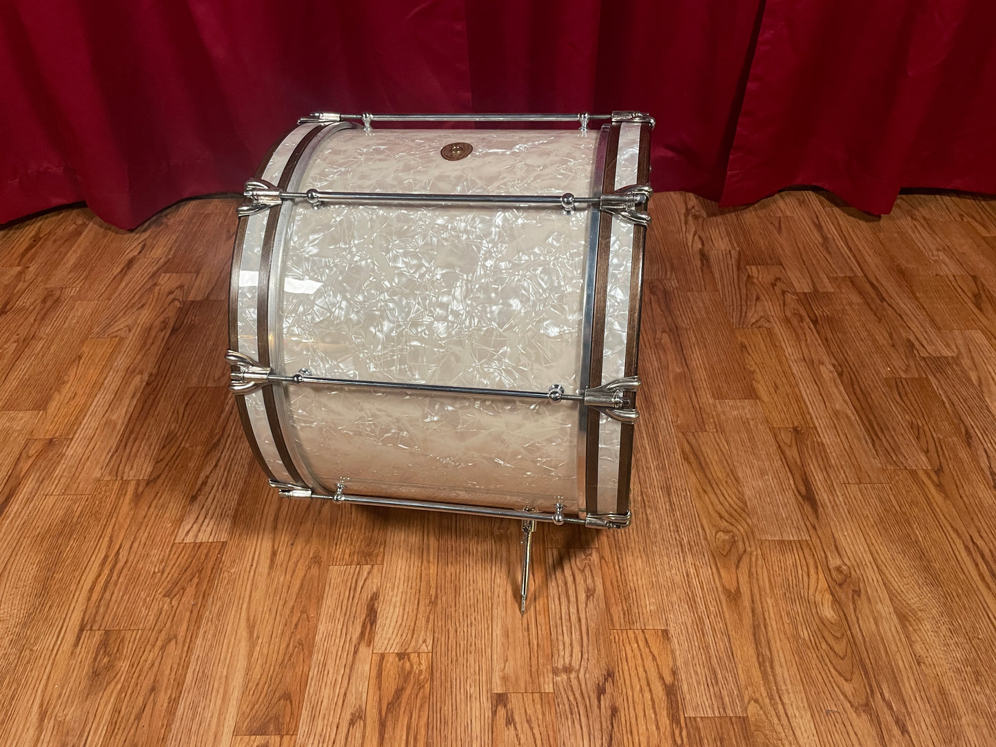 1920s Ludwig 12x16 Bass Drum White Marine Pearl