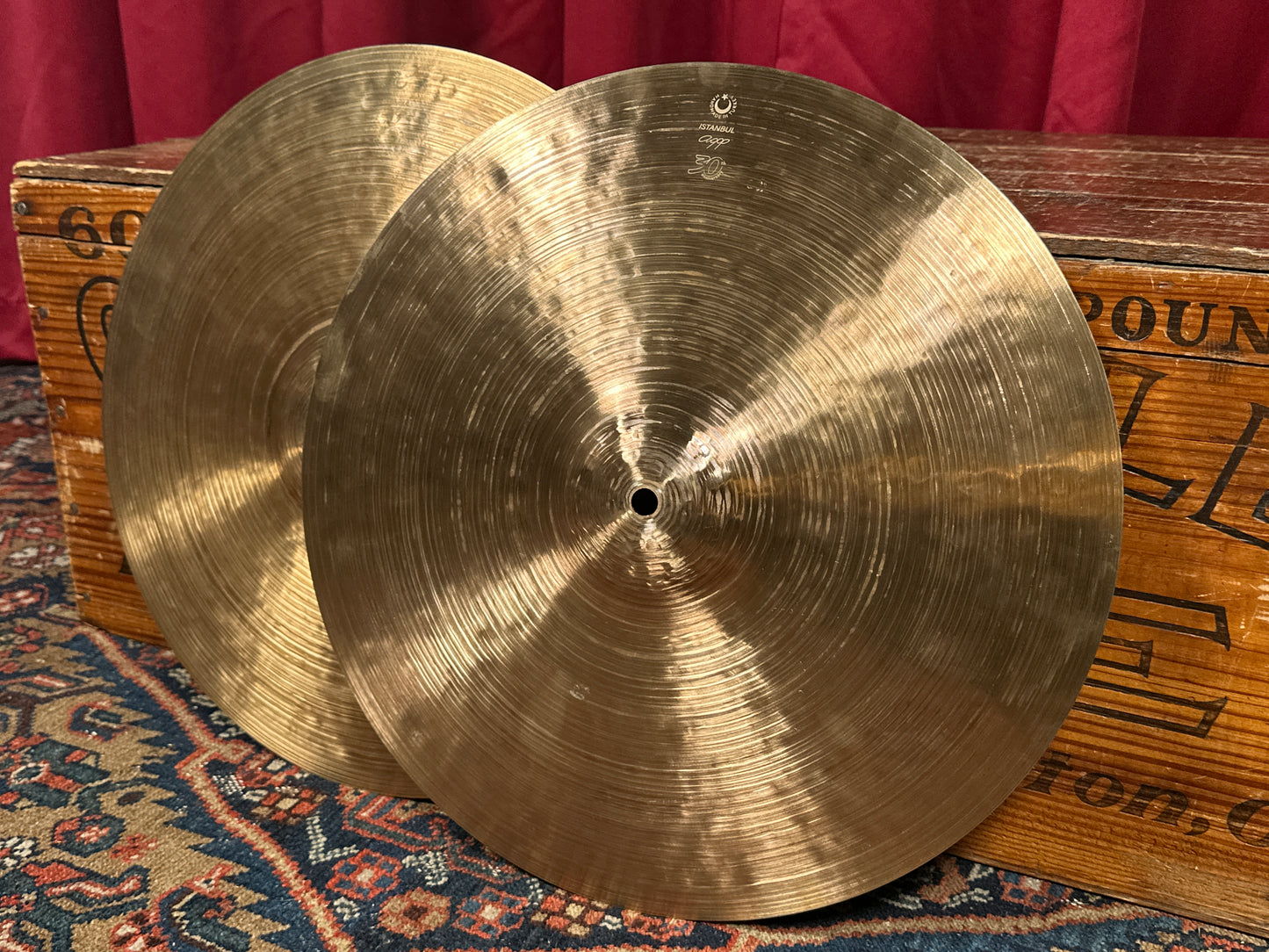 16" Istanbul Agop 30th Anniversary Hi-Hat Cymbal Pair 1058g/1324g *Video Demo*