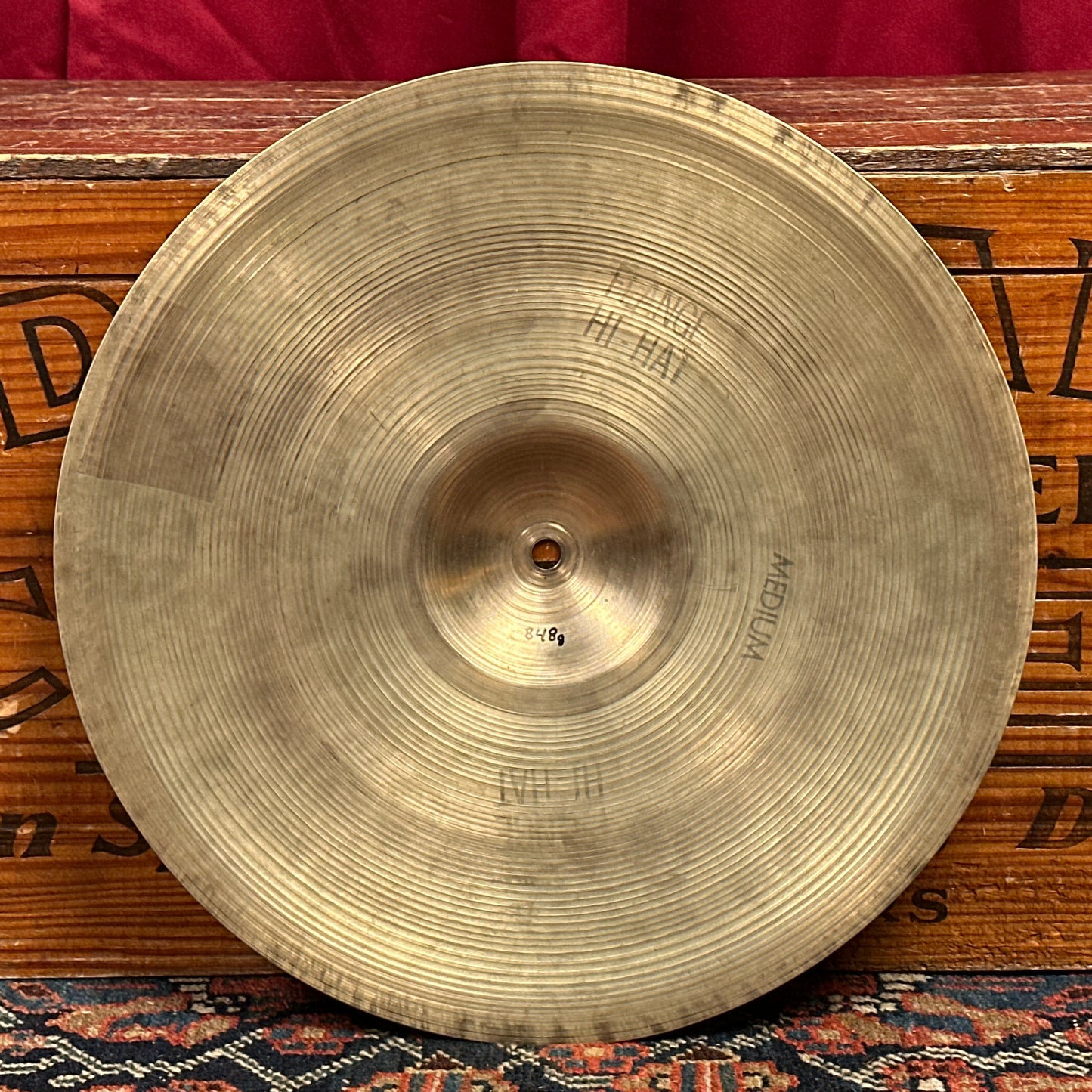 14" Zildjian A 1950s Medium Flange Hi-Hat Cymbals 826g/848g *Video Demo*