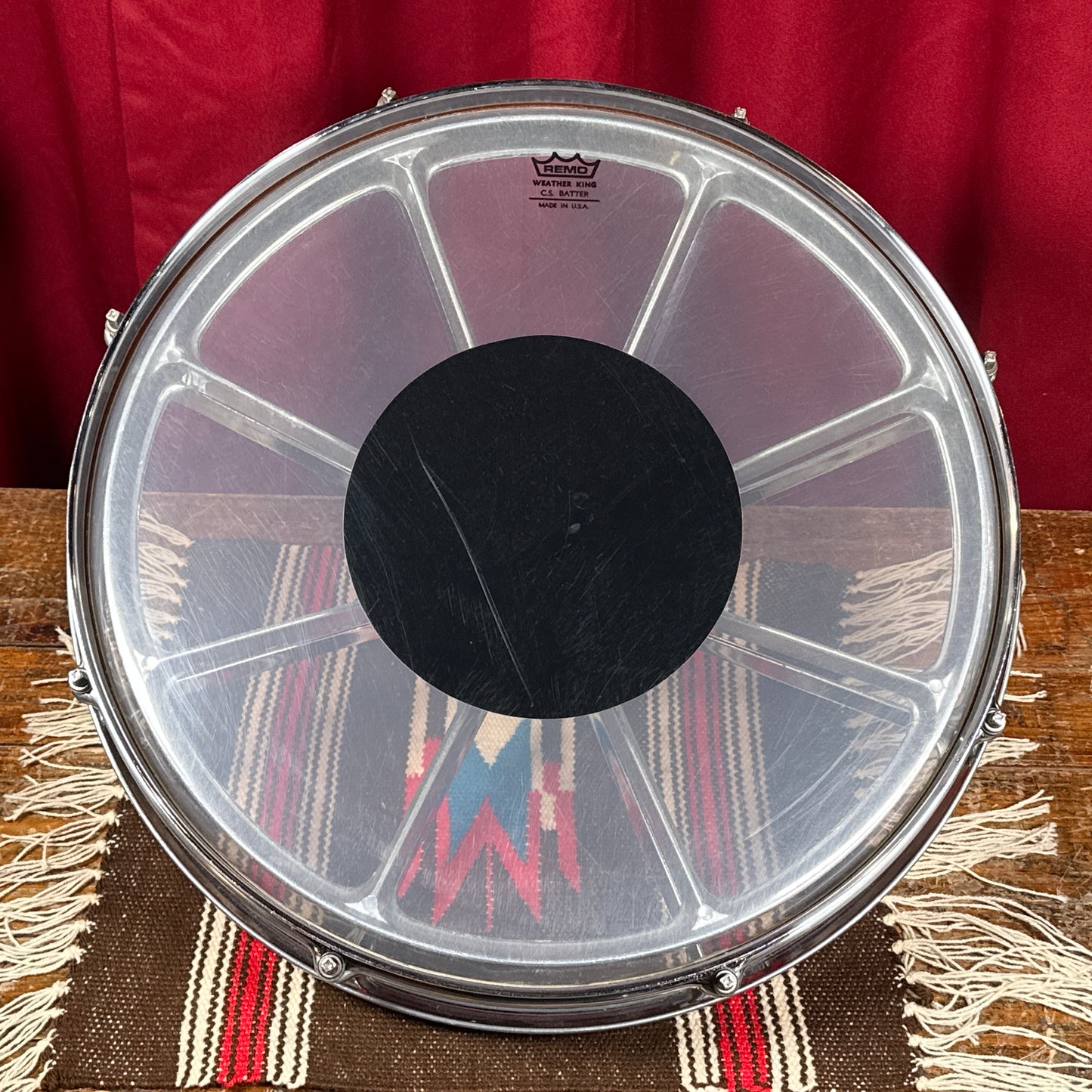 1970s Remo 16" Roto Tom Chrome Rototom Drum