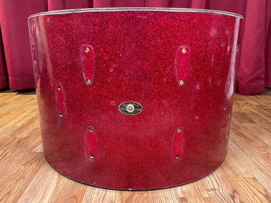 1965 Slingerland 14x22 Bass Drum Shell Red Sparkle 22x14