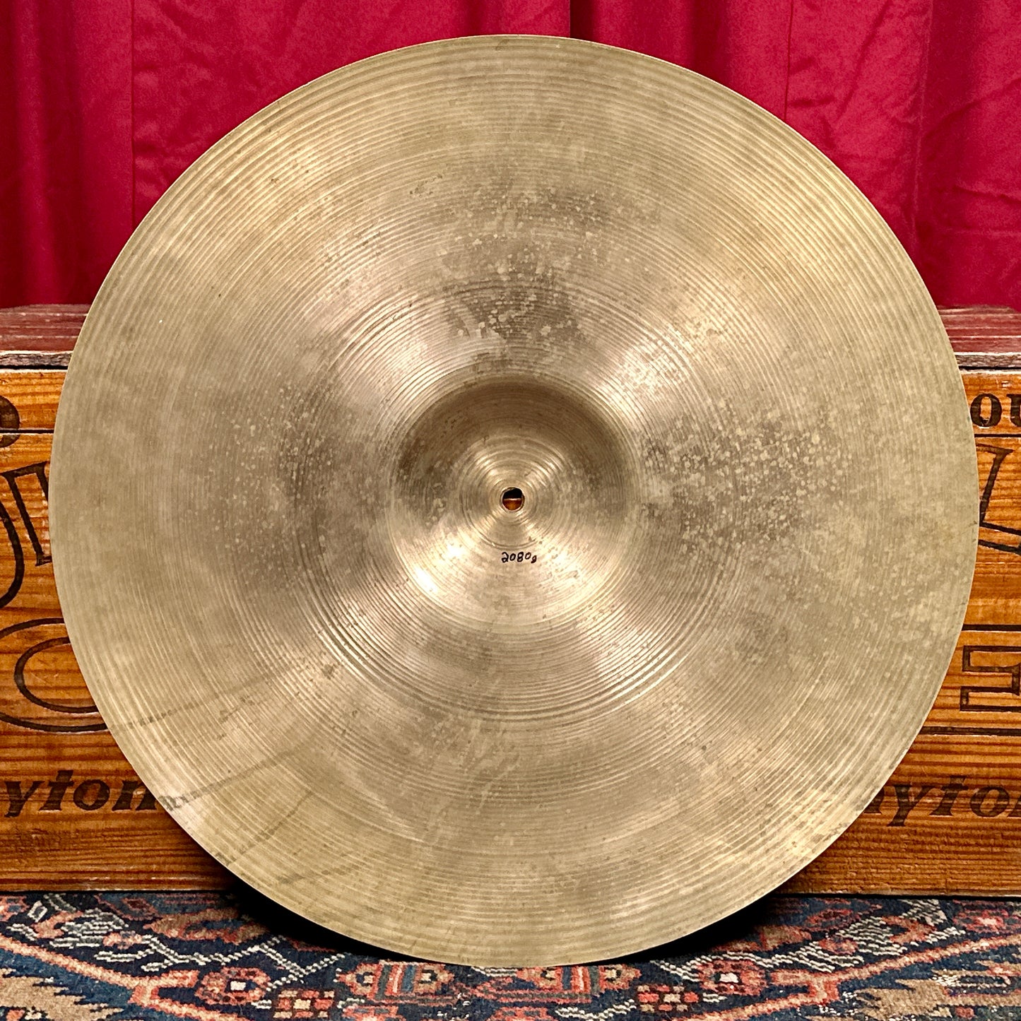 20" Zildjian A 1940s-1950s Trans Stamp Ride Cymbal 2080g *Video Demo*