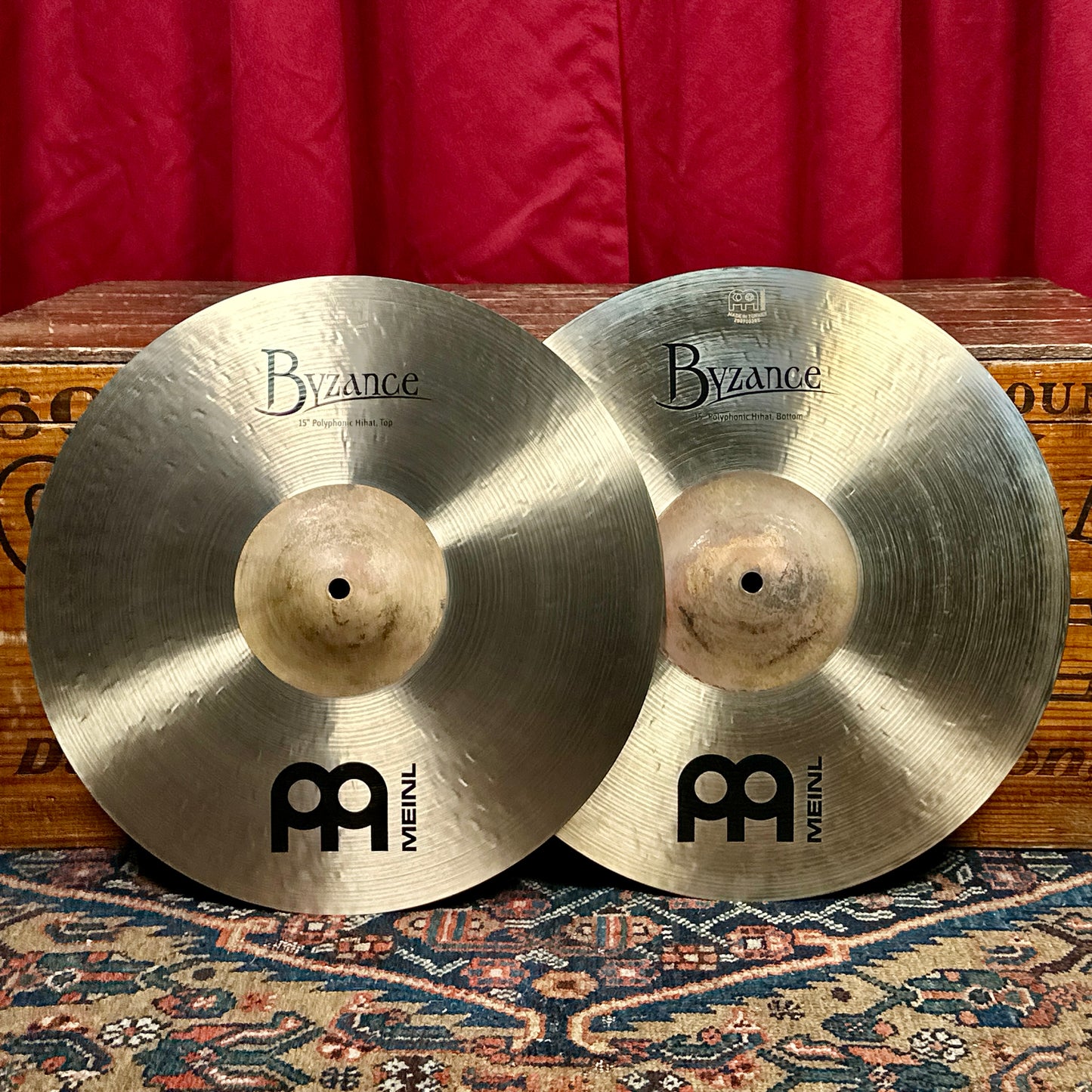 15" Meinl Byzance Jazz Thin Hi-Hat Cymbal Pair 1160g/1442g *Video*