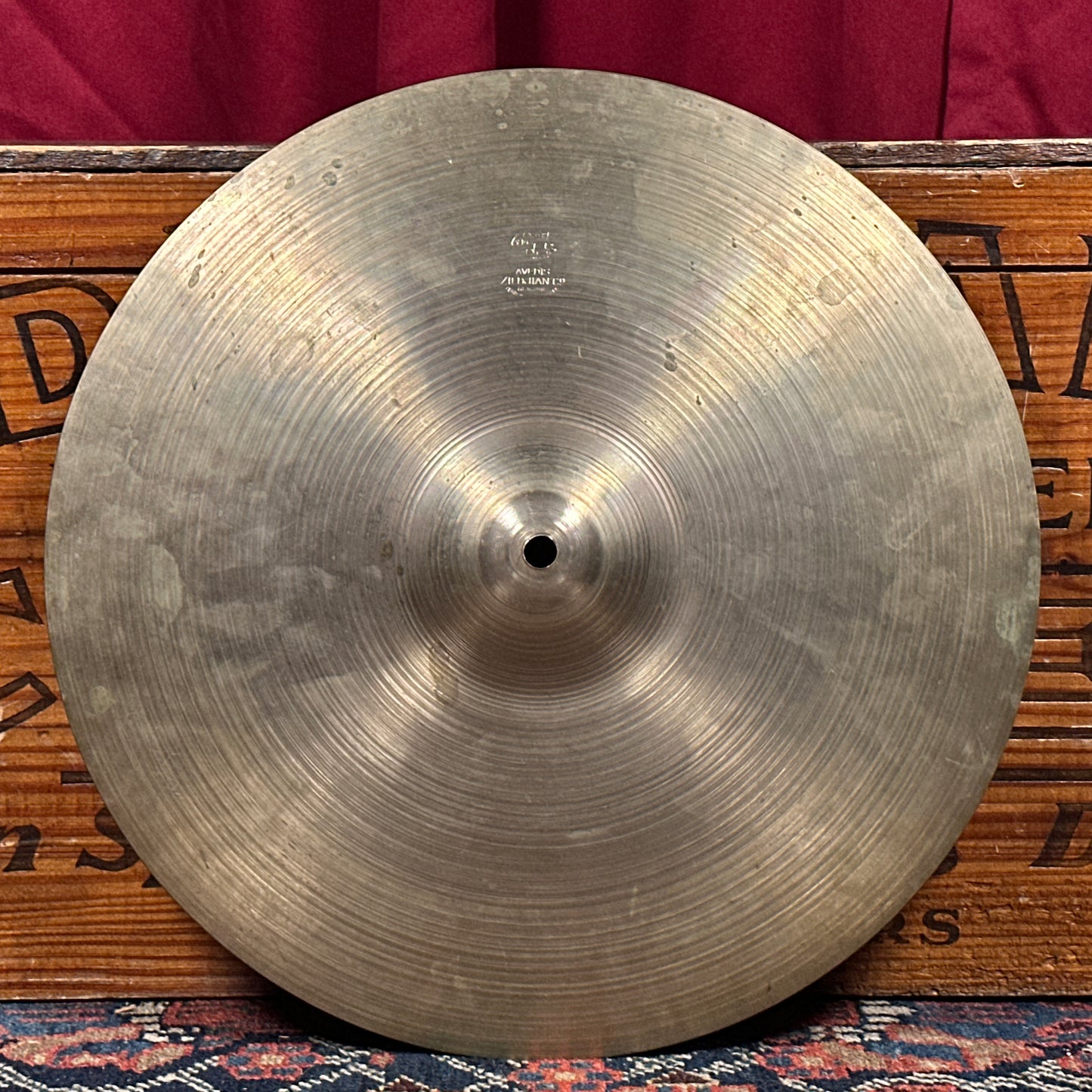 14" Zildjian A 1940s-1950s Trans Stamp THIN Hi-Hat Cymbal Pair 610g/642g *Video Demo*