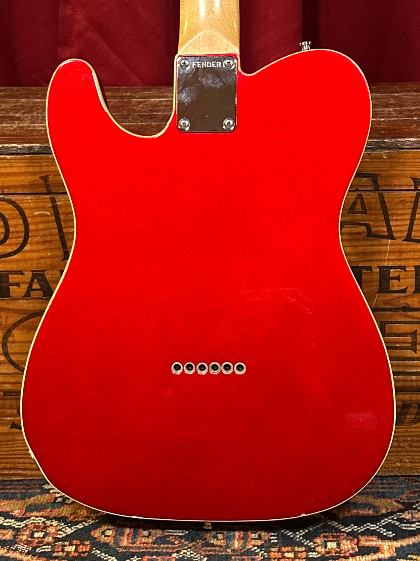 Allparts Double Bound Telecaster-Style Electric Guitar Candy Apple Red w/ EMG Pickups Partscaster
