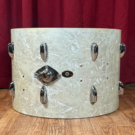 1960s Slingerland 14x20 Bass Drum Shell White Marine Pearl