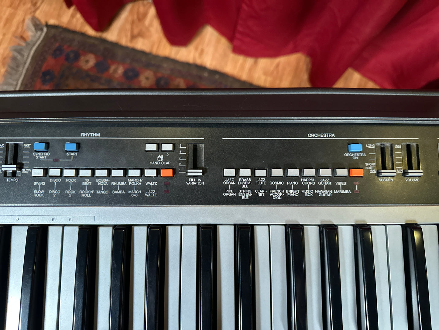 1980s Yamaha Portatone PS-55S Portable 49 Key Keyboard w/ Original Case