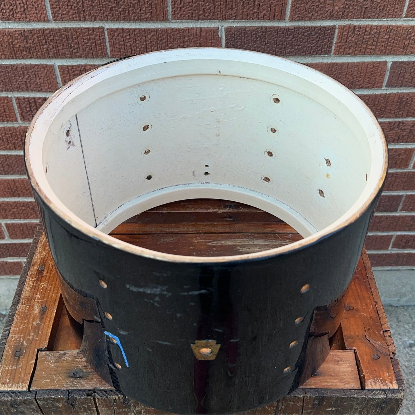 1960s Ludwig 9x13 Pre-Serial Super Classic Tom Drum Shell Black