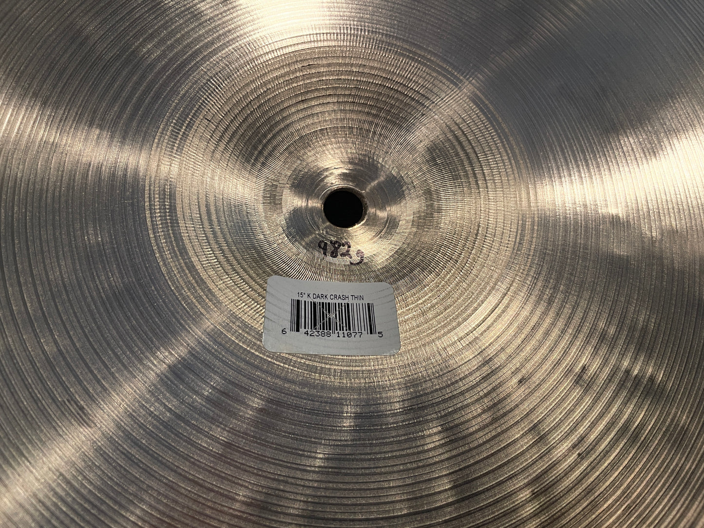 15" Zildjian K Dark Crash Thin Cymbal 982g