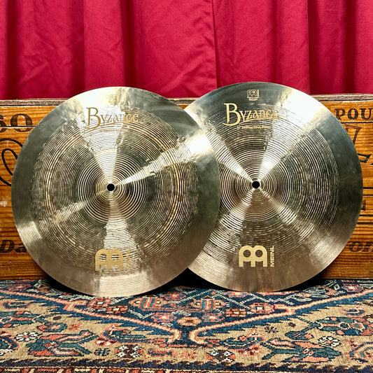 14" Meinl Byzance Jazz Tradition Hi-Hat Cymbal Pair 880g/1008g * Video*
