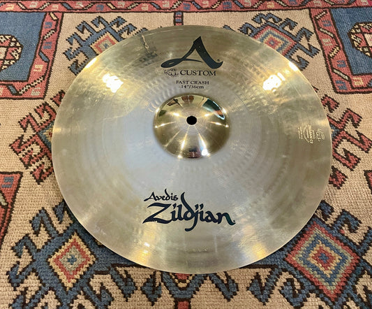 14" Zildjian A Custom Fast Crash Cymbal 732g