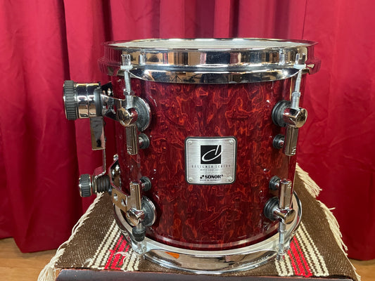 Sonor Designer Series 10" Maple Light Tom Single Stain Red 9x10 10x9