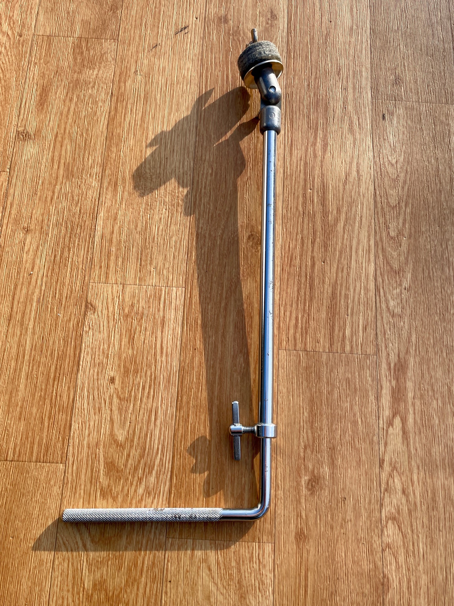 1960s Slingerland No. 761-21 Adjustable Bass Drum Mount L-Arm Cymbal Holder