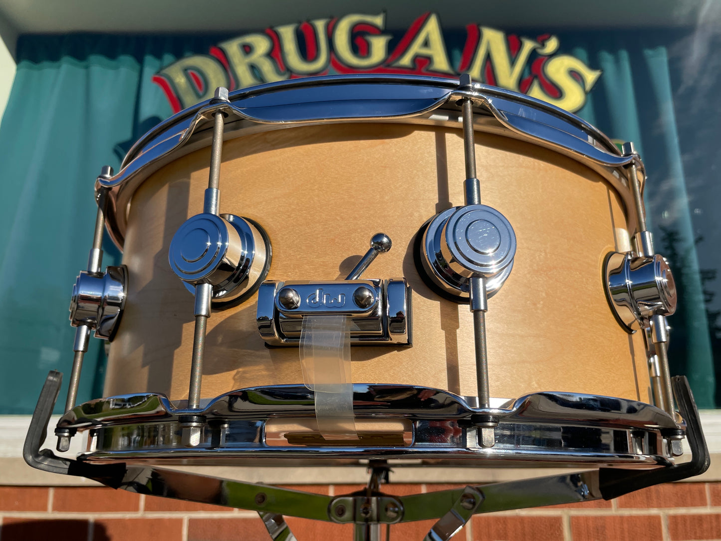 DW Collector's Series Maple Standard 6x14 Snare Natural Satin Oil Drum Workshop