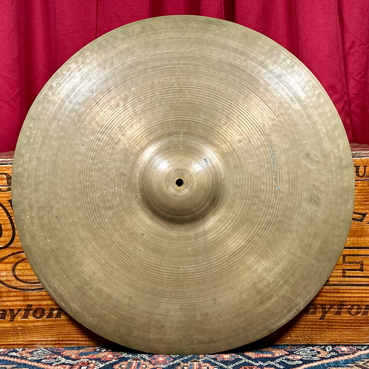 22" Zildjian A 1950s-1960s Large Block Stamp Ride Cymbal 2978g