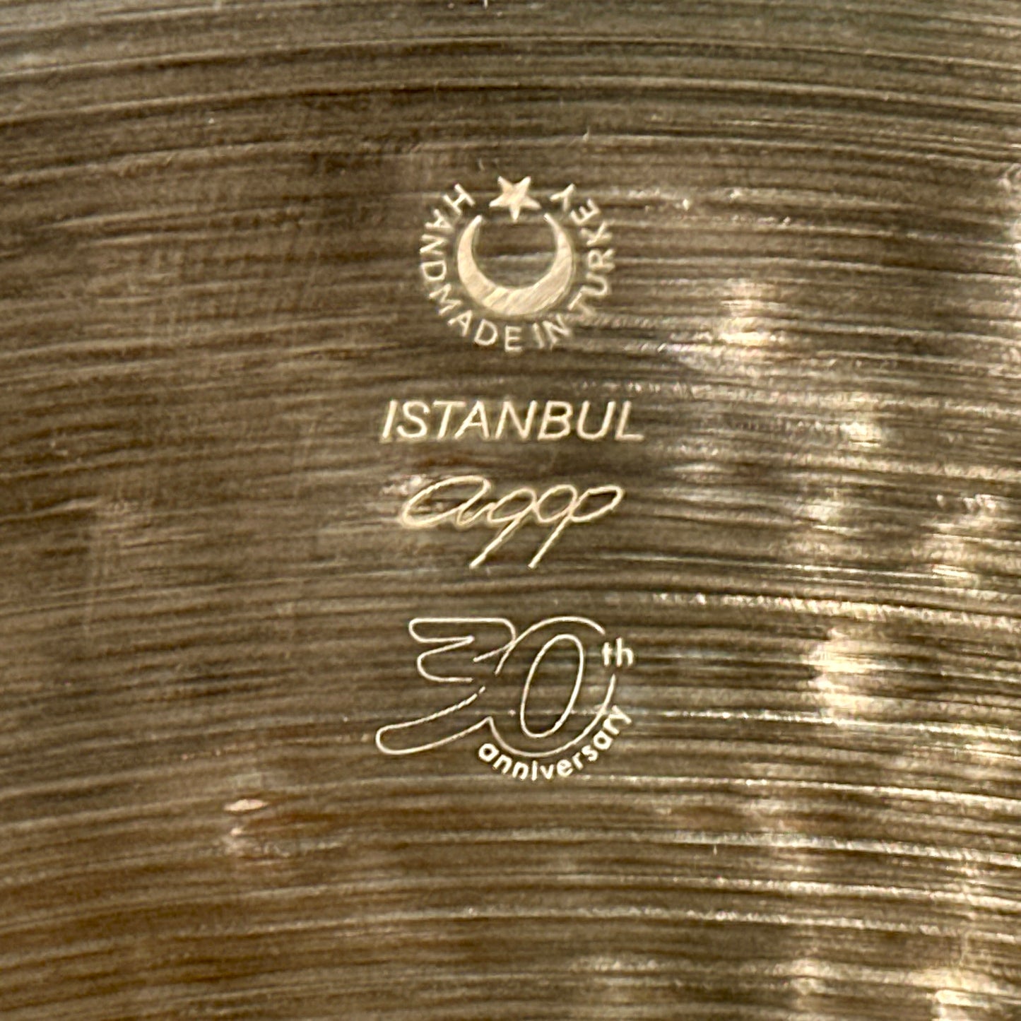 22" Istanbul Agop 30th Anniversary Ride Cymbal 2430g *Video Demo*