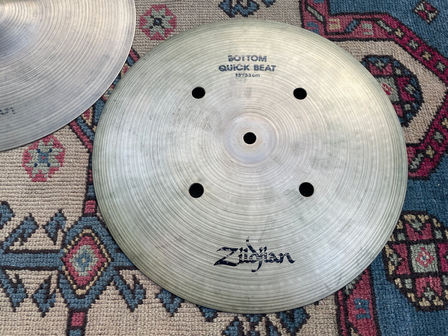 13" Zildjian A 1980s Quick Beat Hi-Hat Cymbal Pair 954g/1094g