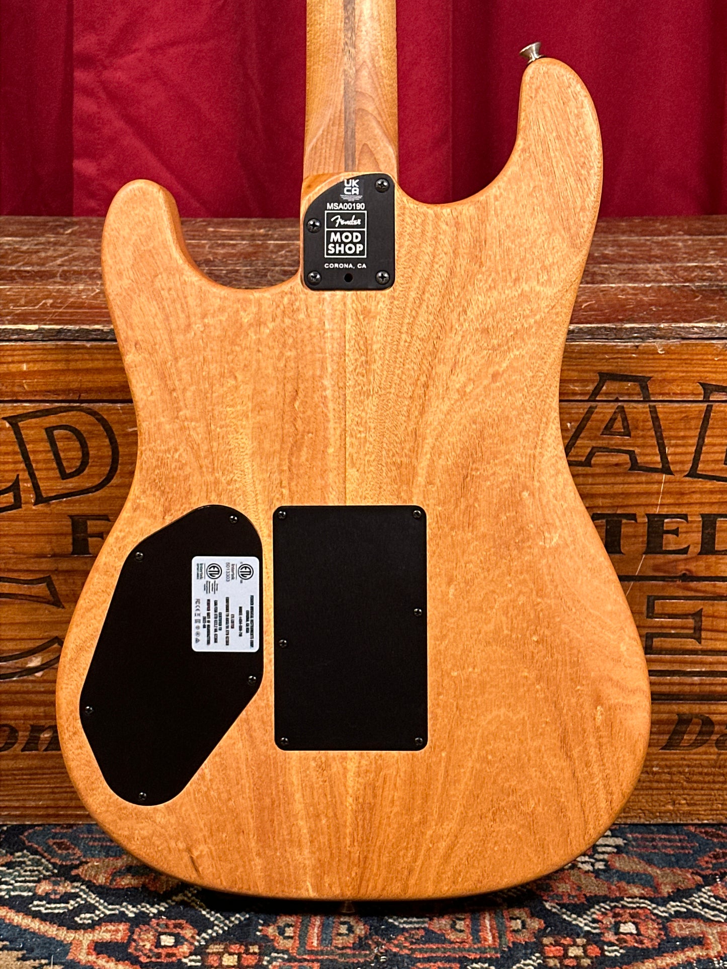 2022 Fender Mod Shop Acoustasonic Stratocaster Black w/ OHSC