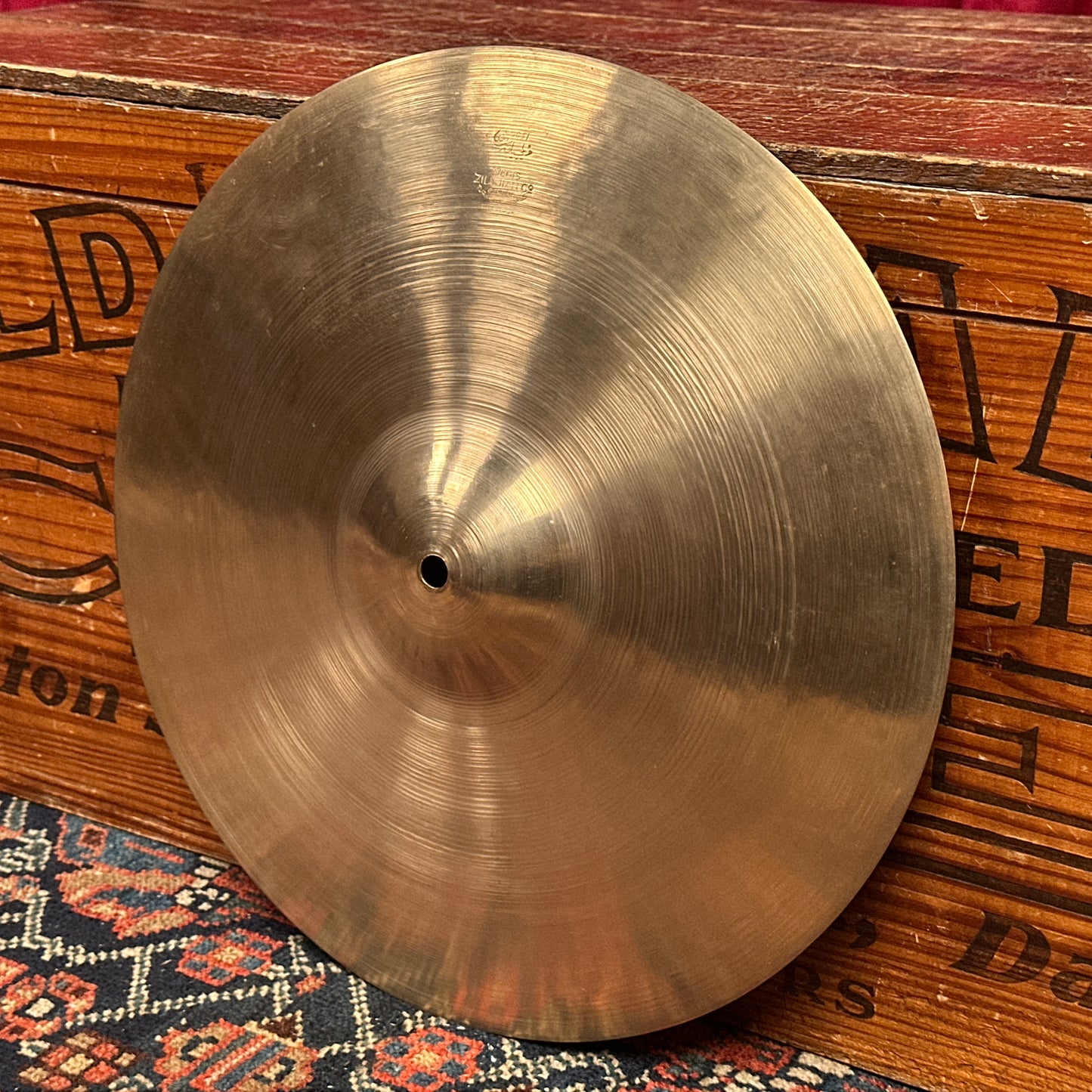 14" Zildjian A 1940s-50s Trans Stamp "Thin" Crash / Hi-Hat Single Cymbal 573g *Video Demo*