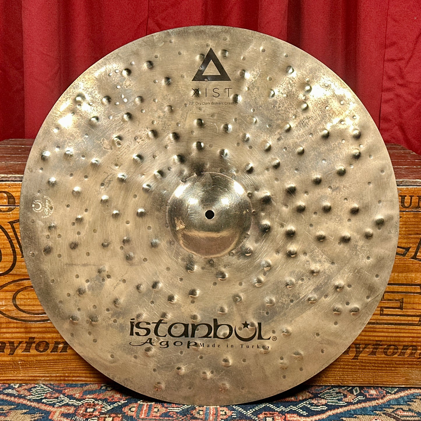 22" Istanbul Agop Xist Dry Dark Brilliant Crash Cymbal 1772g *Video Demo*