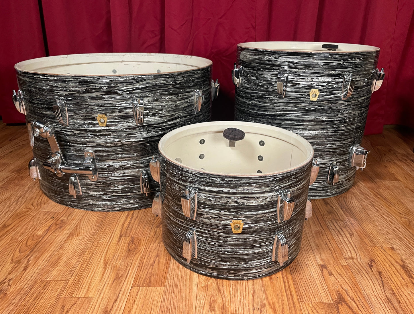 1960s Ludwig Super Classic Drum Set Oyster Black Pearl 13/16/22 Ringo Starr The Beatles