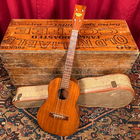 1950s Harmony Baritone Ukulele w/ Case Mahogany Rosewood