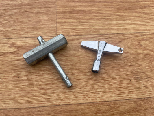 Vintage 1970s Ludwig Drum Tuning Key and Rail Consolette Hex Wrench Key