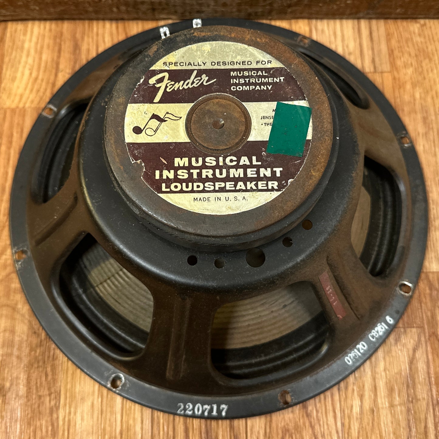 1967 Jensen 12" C12NA Guitar Speaker 8 Ohm Fender 026120