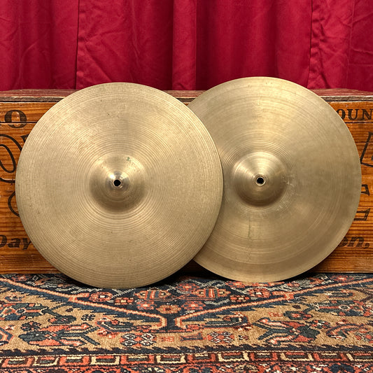 14" Zildjian A 1950s Medium Flange Hi-Hat Cymbals 826g/848g *Video Demo*