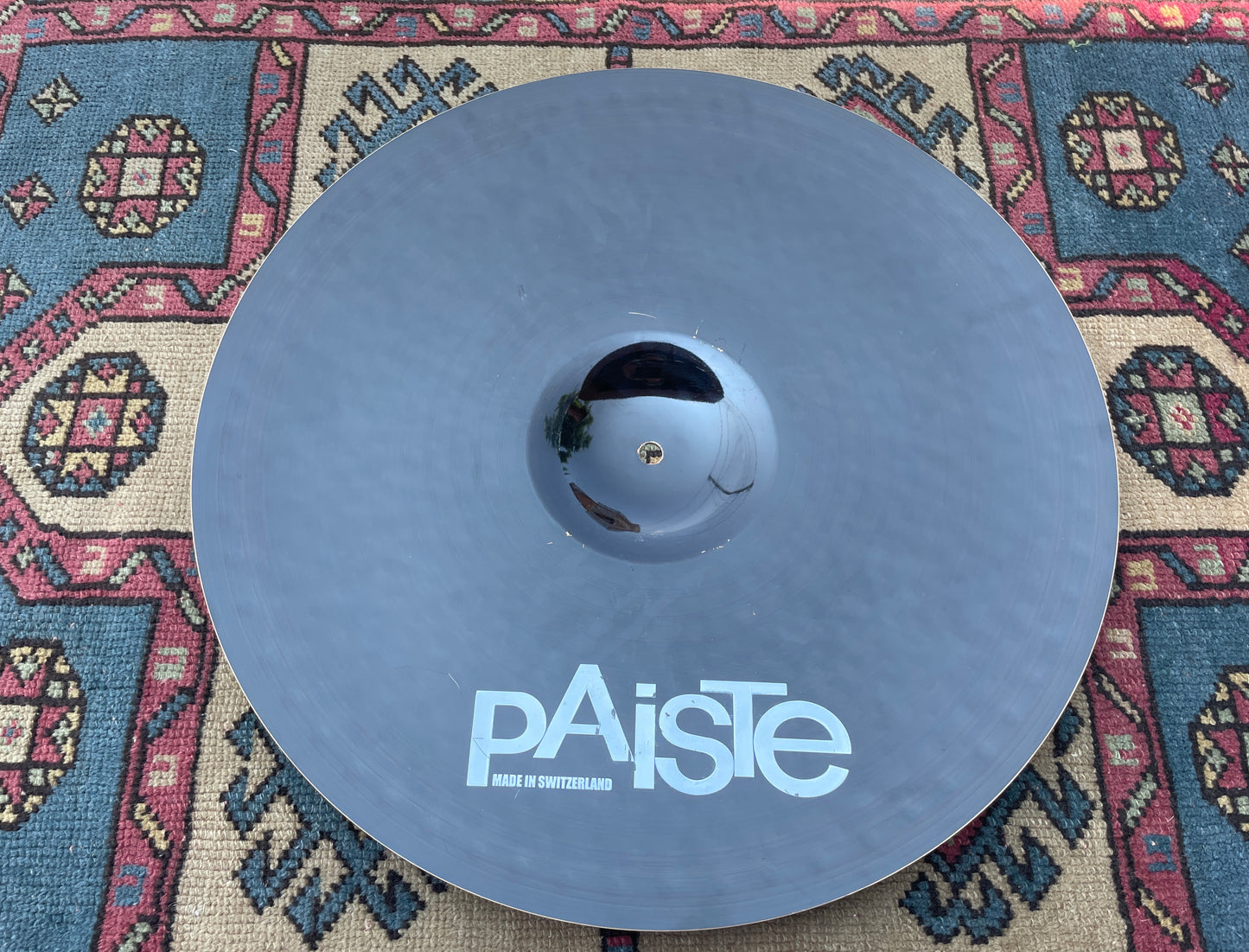 19" Paiste 2002 Prototype Color Sound Crash Cymbal Black 1814g