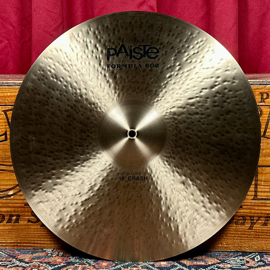 18" Paiste Formula 602 Modern Essentials Crash Cymbal 1500g *Video*