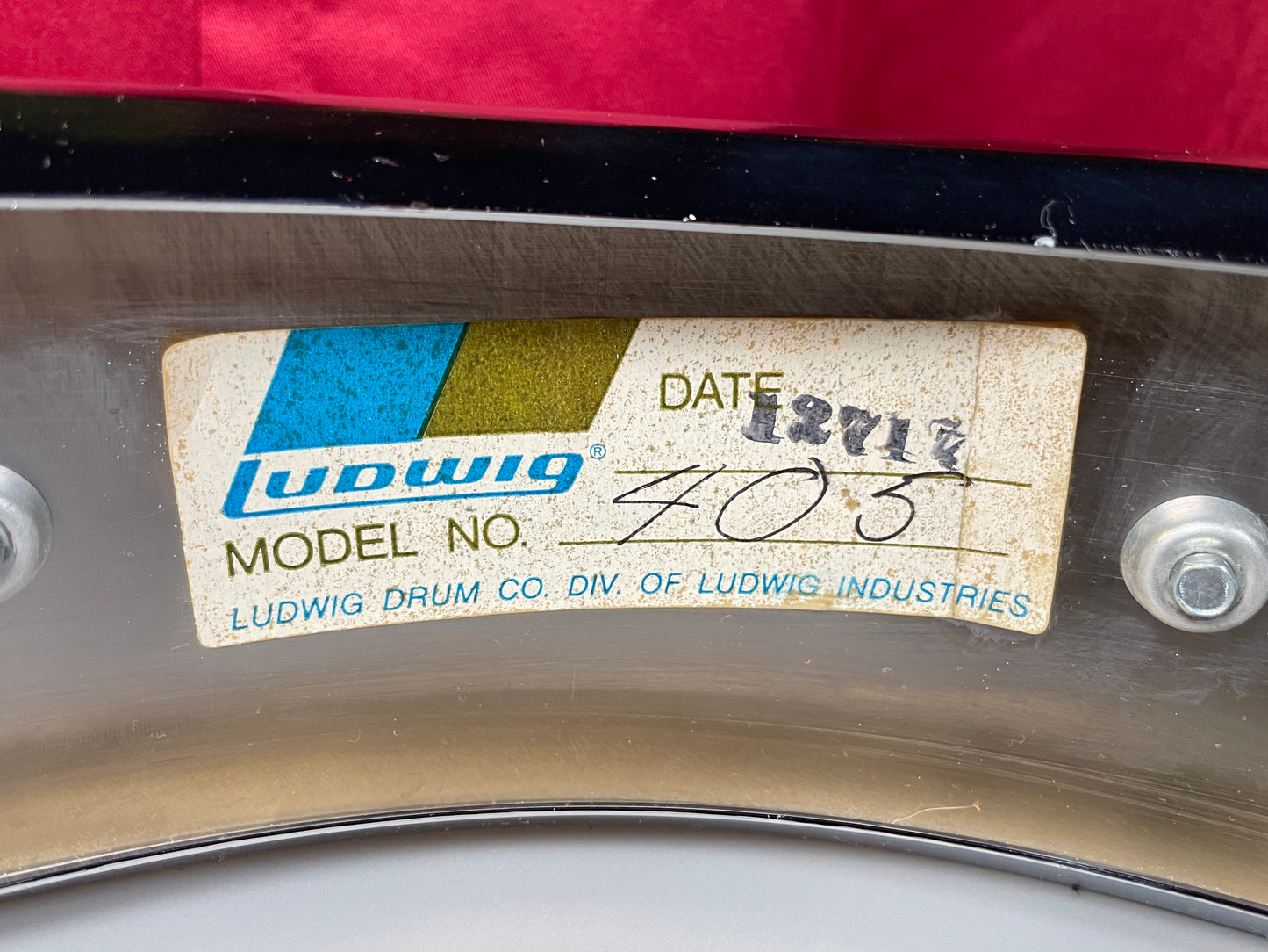 1971 Ludwig 3x13 No. 405 Piccolo Snare Drum Chrome