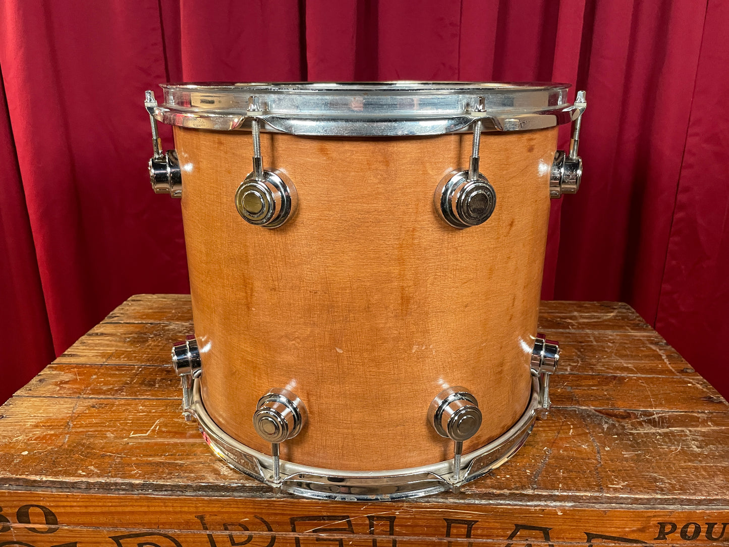 DW 14" Tom Single Natural Refinished 12x14 14x12 Pre-Collector's Series Keller Shell Drum Workshop