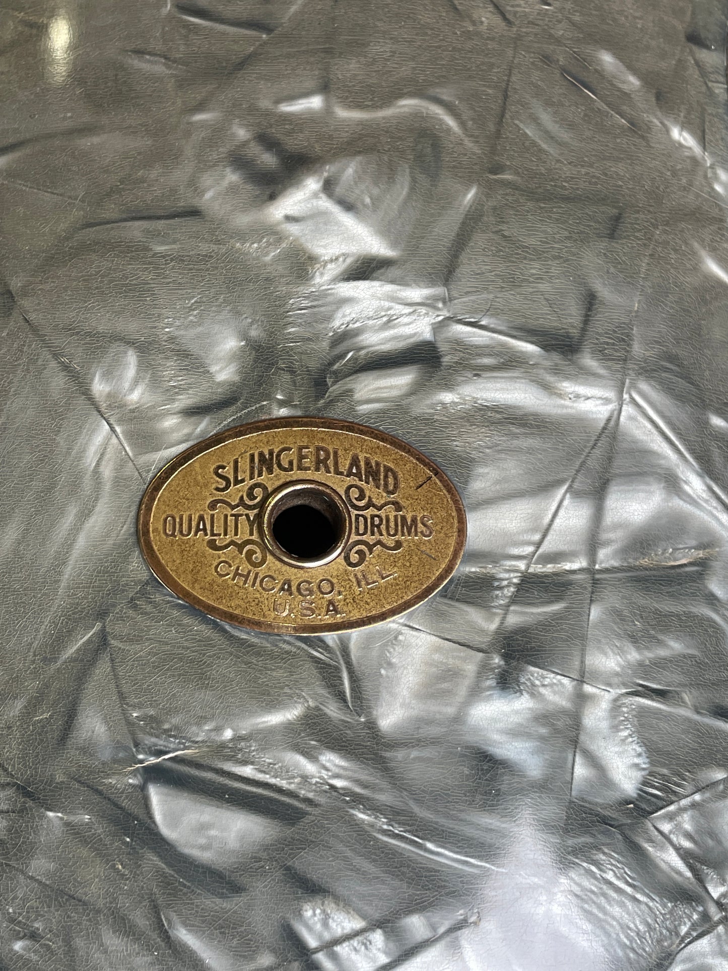 Slingerland Radio King 14x18 Tenor Bass Drum Blue Diamond Pearl - Rare Finish