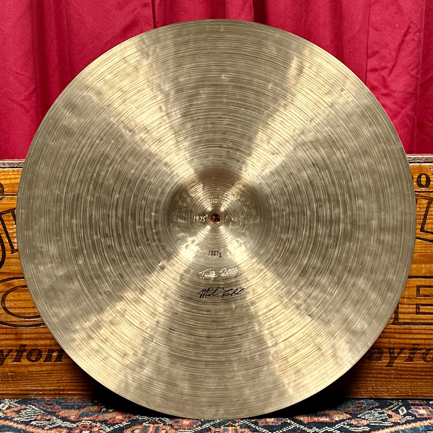 19.75" Timothy Roberts Mike Clark Roots Ride Cymbal 1887g *Video*