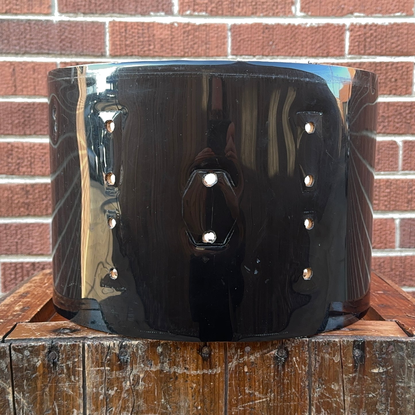 1960s Ludwig 9x13 Pre-Serial Super Classic Tom Drum Shell Black