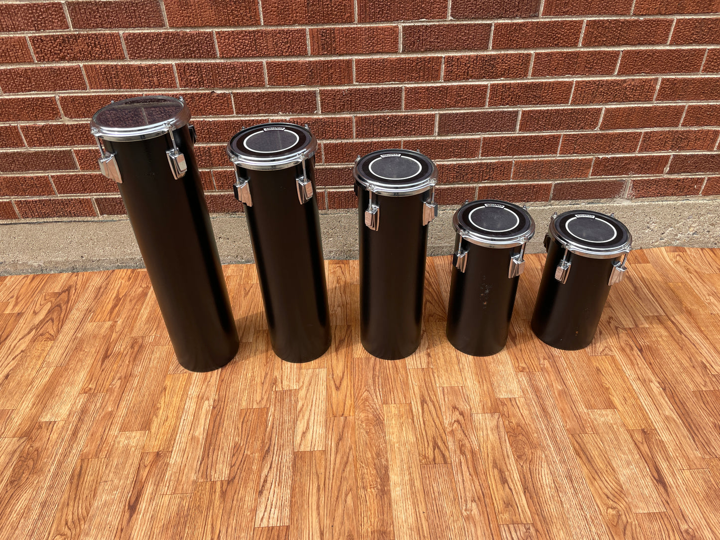 Tama Set Of 5 Octoban Drums Black - 301/343/472/536/600 Millimeters