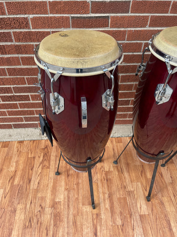 Toca Wood Conga Set of 3 w/ Stands - Requinto, Quinto, & Tumba – Drugan ...