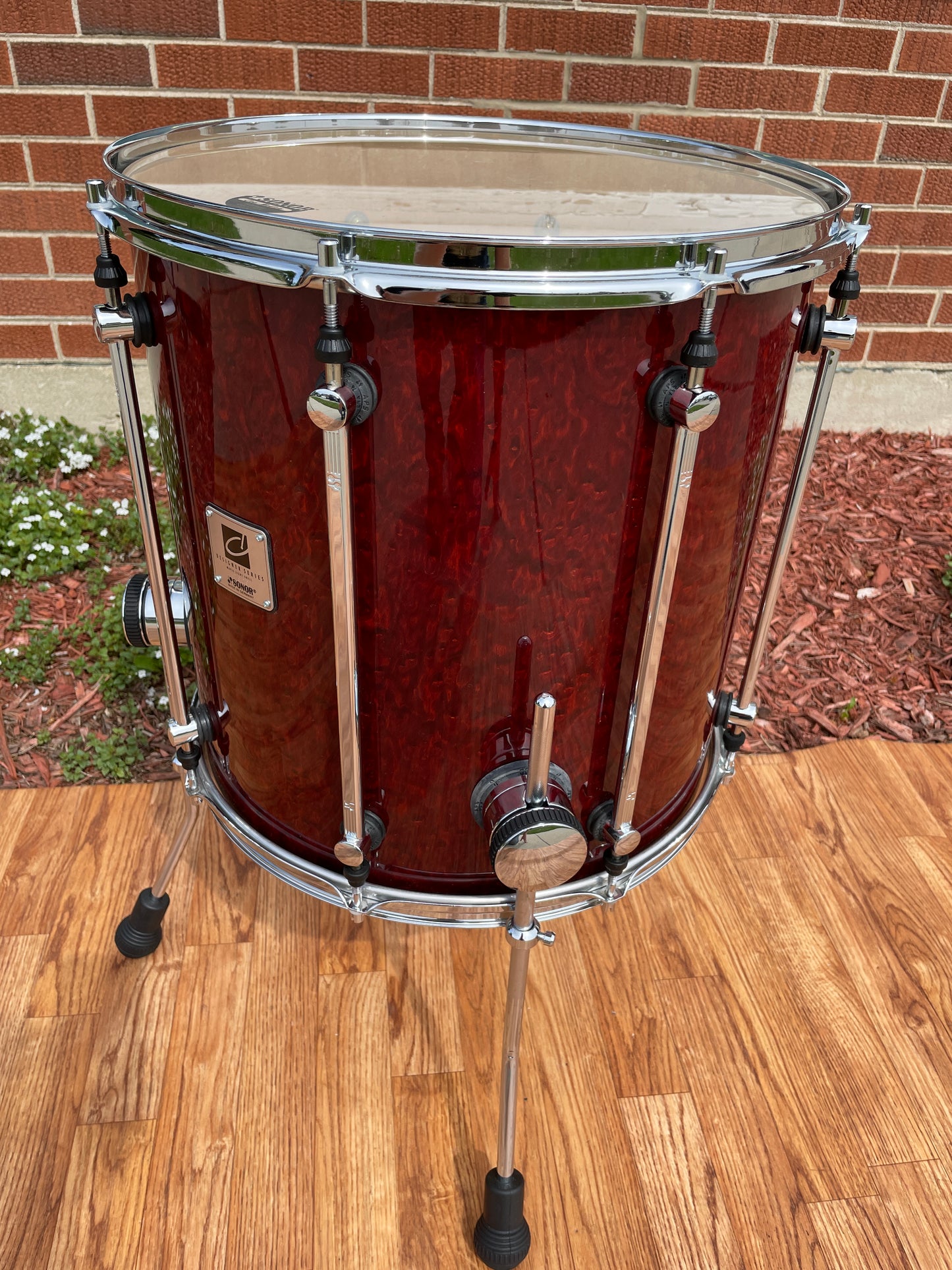 Sonor Designer Series 16" Maple Light Floor Tom Stain Red 16x16