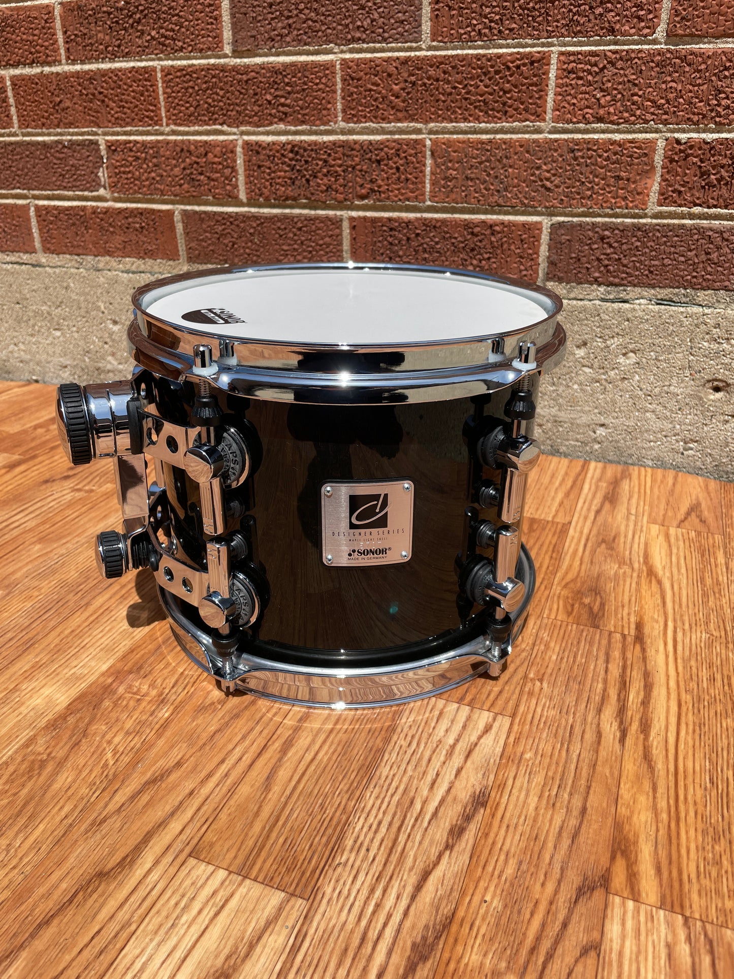 Sonor Designer Series 10" Maple Light Tom Drum Stain Black 10x8 8x10