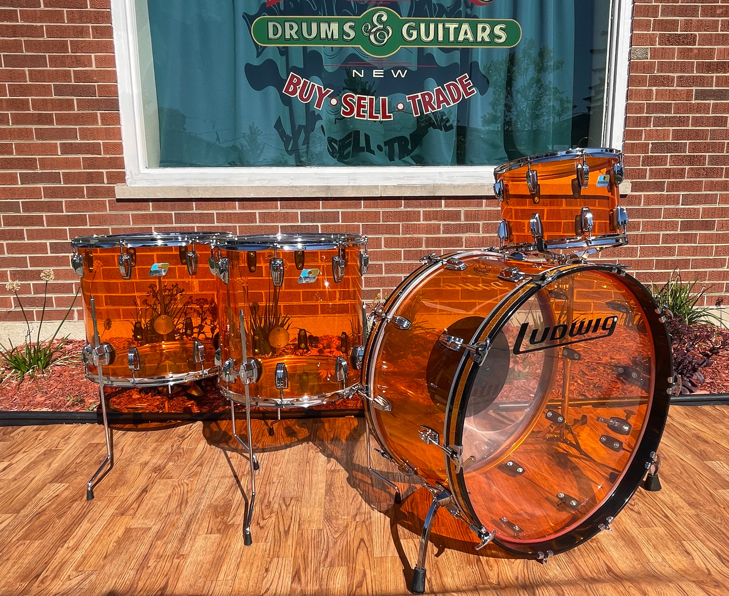 Ludwig Vistalite Reissue Zep Outfit Drum Set 26/14/16/18