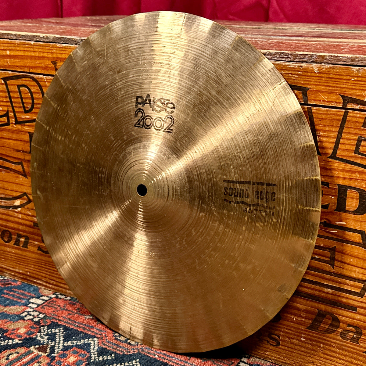 14" Paiste 1977 2002 Sound Edge Bottom Single Hi-Hat Cymbal 1046g
