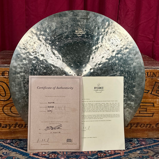 22" Meinl Byzance Foundry Reserve Ride Cymbal 2635g *Video Demo*