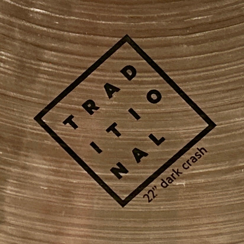 22" Istanbul Agop Traditional Dark Crash Cymbal 2130g *Video*